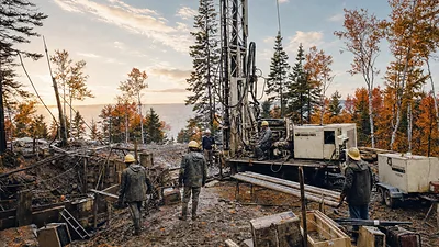 The Money Pit area of Oak Island (AI-assisted historical reconstruction, not a photograph)