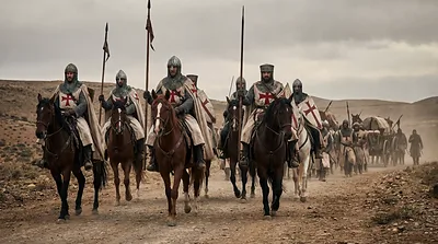 The Knights Templar on Oak Island (AI-assisted historical reconstruction, not a photograph)