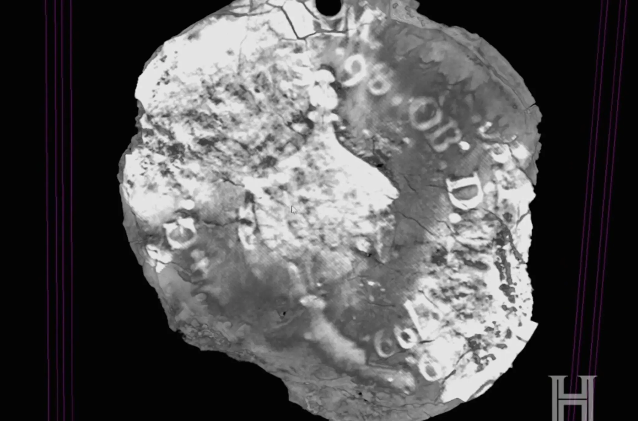 Reverso of a George Washington Funeral Urn Medal found on Oak Island