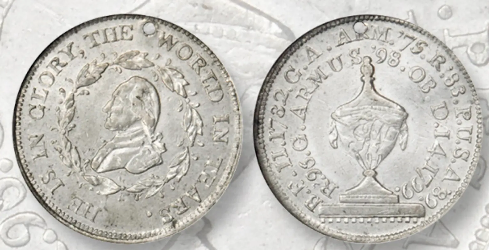 Copy of a George Washington Funeral Urn Medal