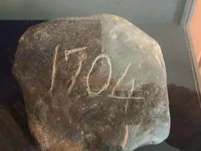 1704 stone — Oak Island artifact