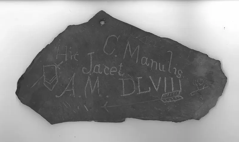 Ardoise Hill Gravestone (C. Manulis, 1558)