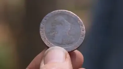 George III "Cartwheel" twopence coin — Oak Island artifact