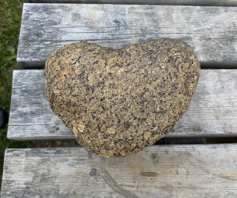 Heart-Shaped Stone (Nolan's Property) — Pre-Discovery Artifact found at Oak Island, Oak Island, Nova Scotia. Dated: Dating Unknown