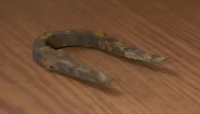 Iron Staple (Quadrilateral) — Oak Island artifact