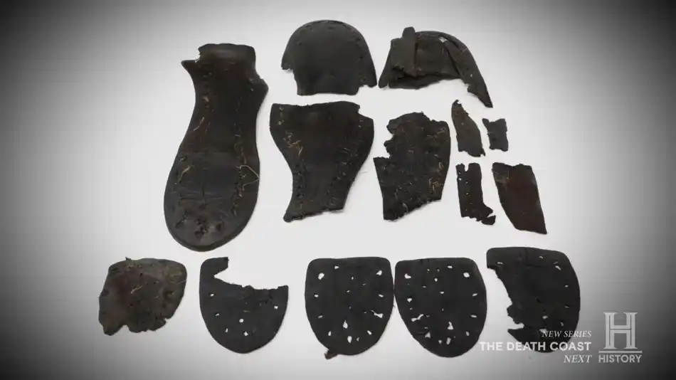 Leather Boot Sole — prediscovery artifact. found at The Swamp, Oak Island. Dated: 1830-1900
