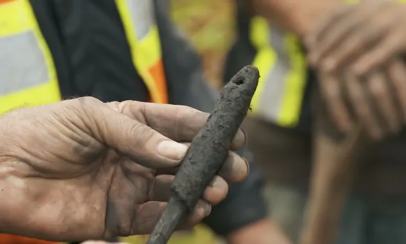 Plumb Bob, Colonial Tool found at The Swamp, Oak Island, Nova Scotia. Dated: 1600s-1700s (Gary Drayton estimate)