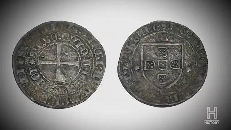 Coin - Portuguese Tornês (Pitblado coin)