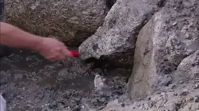 Possible box drain entrance — Oak Island artifact