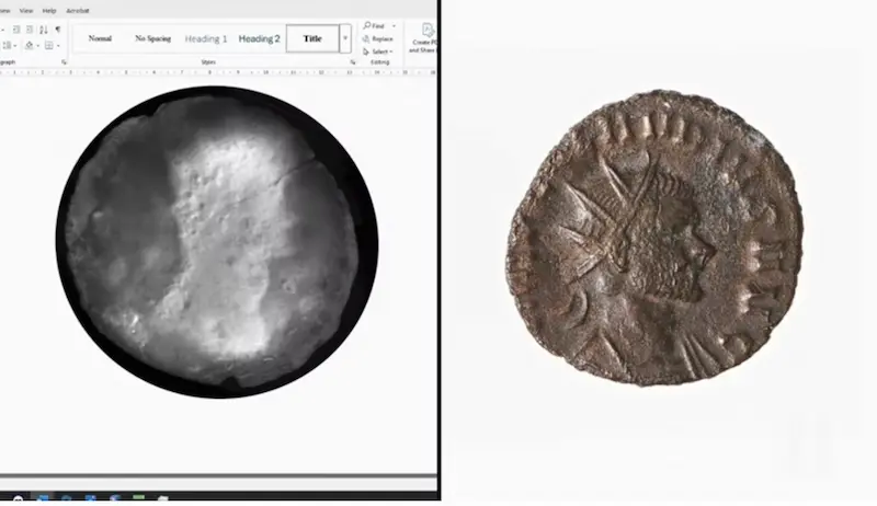 Roman Coin Claudius II — ancient coin. found at Island General, Oak Island. Dated: 250 - 270 AD