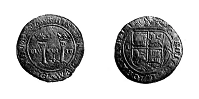 Spanish 11 maravedis, 1598 (Smith's Cove)