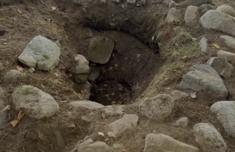 Stone Well (Lot 5) — Colonial Structure found at Other, Oak Island, Nova Scotia. Dated: Pre-1795